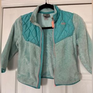 Champion Girls' Teal Quilted Yoke Fleece Jacket